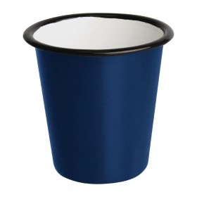 Gobelets  - Acier émaillé - 310 ml - Couleur bleu et noir - Olympia Enamel - Lot de 6