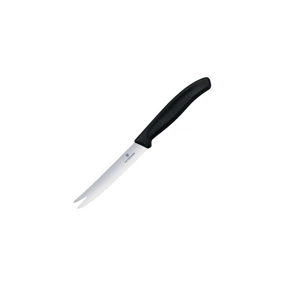 Couteau de bar - 125 mm - Lame trempée - Manche anti-dérapant - Rockwell 56° Couteau de bar - 125 mm - Lame trempée - Manche anti-dérapant - Rockwell 56°