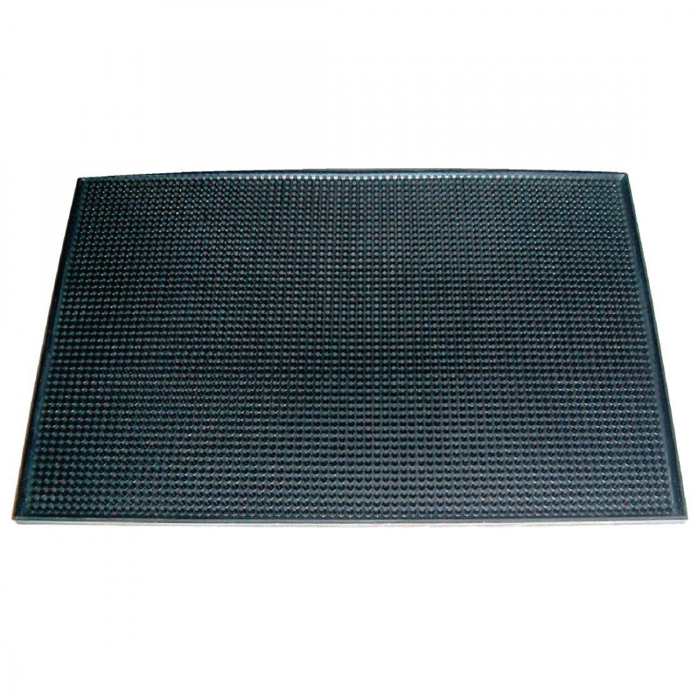 Tapis de bar - Noir - 450 x 300 mm. - Caoutchouc Tapis de bar - Noir - 450 x 300 mm. - Caoutchouc