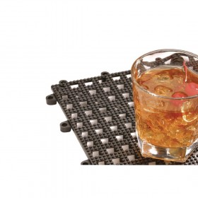 Tapis de bar - Noir - 450 x 300 mm. - Caoutchouc