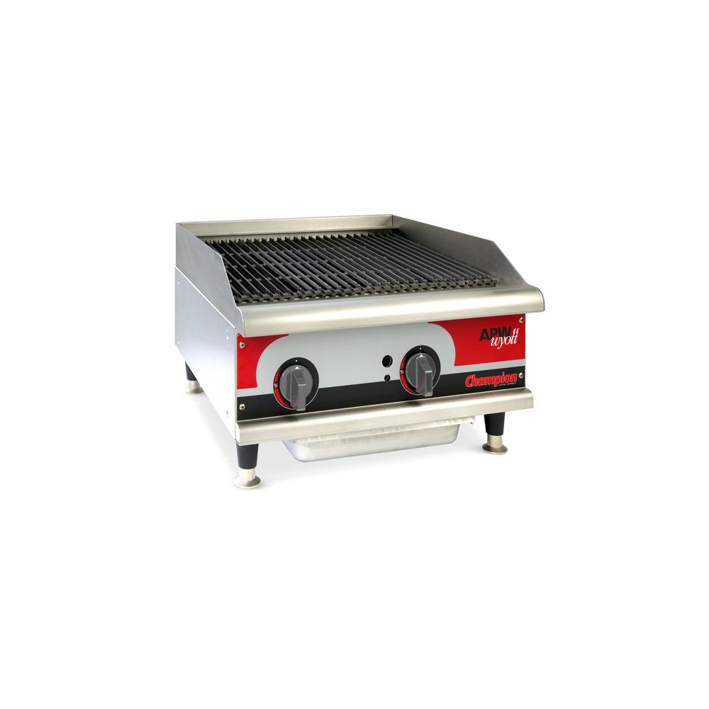 Grill charcoal gaz avec radiants - largeur 457mm Grill charcoal gaz avec radiants - largeur 457mm