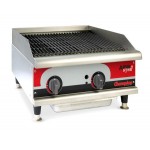 Grill charcoal gaz avec radiants - largeur 915mm