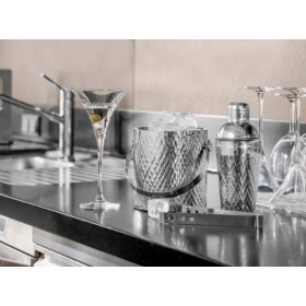 Shaker à cocktail - 500 ml - Effet capitonné - Crespa