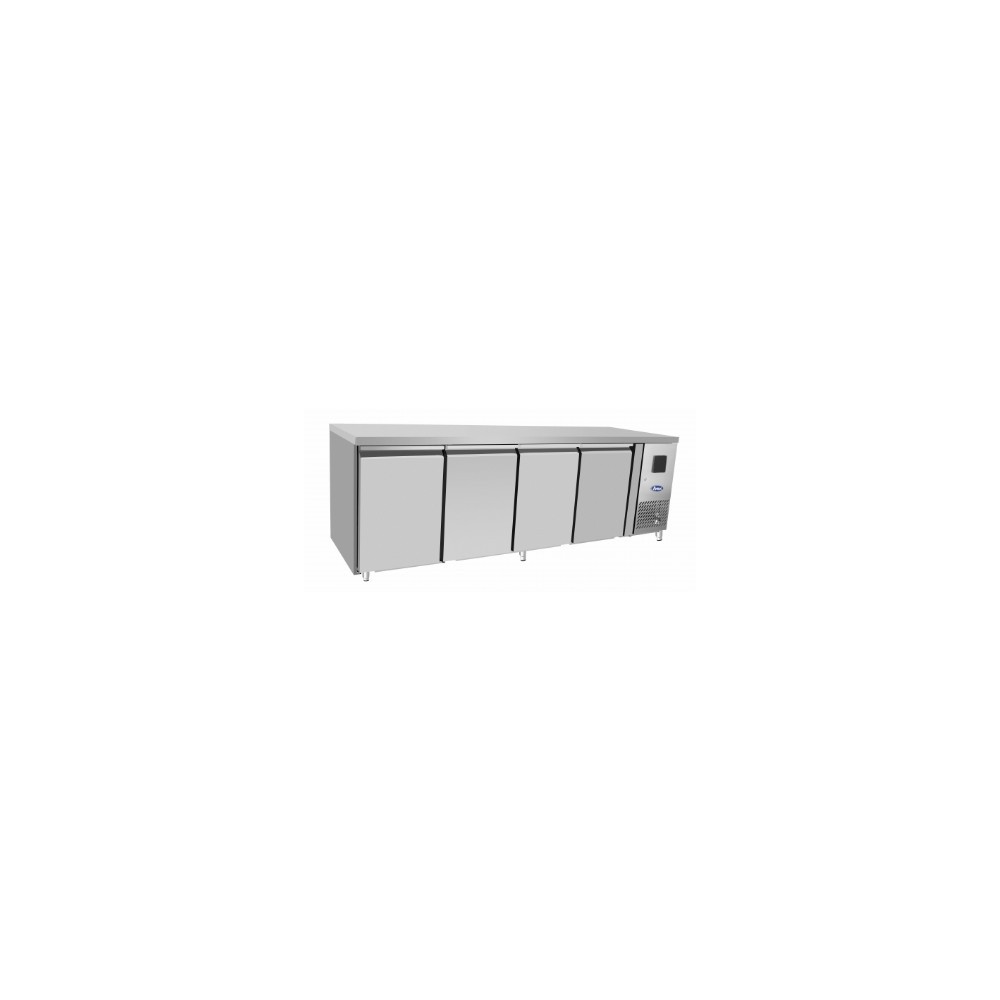 Table réfrigérée négative - Tropicalisée - GN 1/1 - Garantie 2 ans - 560 L. - 4 portes - 2230 (L) x 700 (P) mm - Classe T Table réfrigérée négative - Tropicalisée - GN 1/1 - Garantie 2 ans - 560 L. - 4 portes - 2230 (L) x 700 (P) mm - Classe T