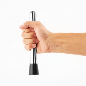 Pilon - Inox - Bout en silicone - Pour cocktails