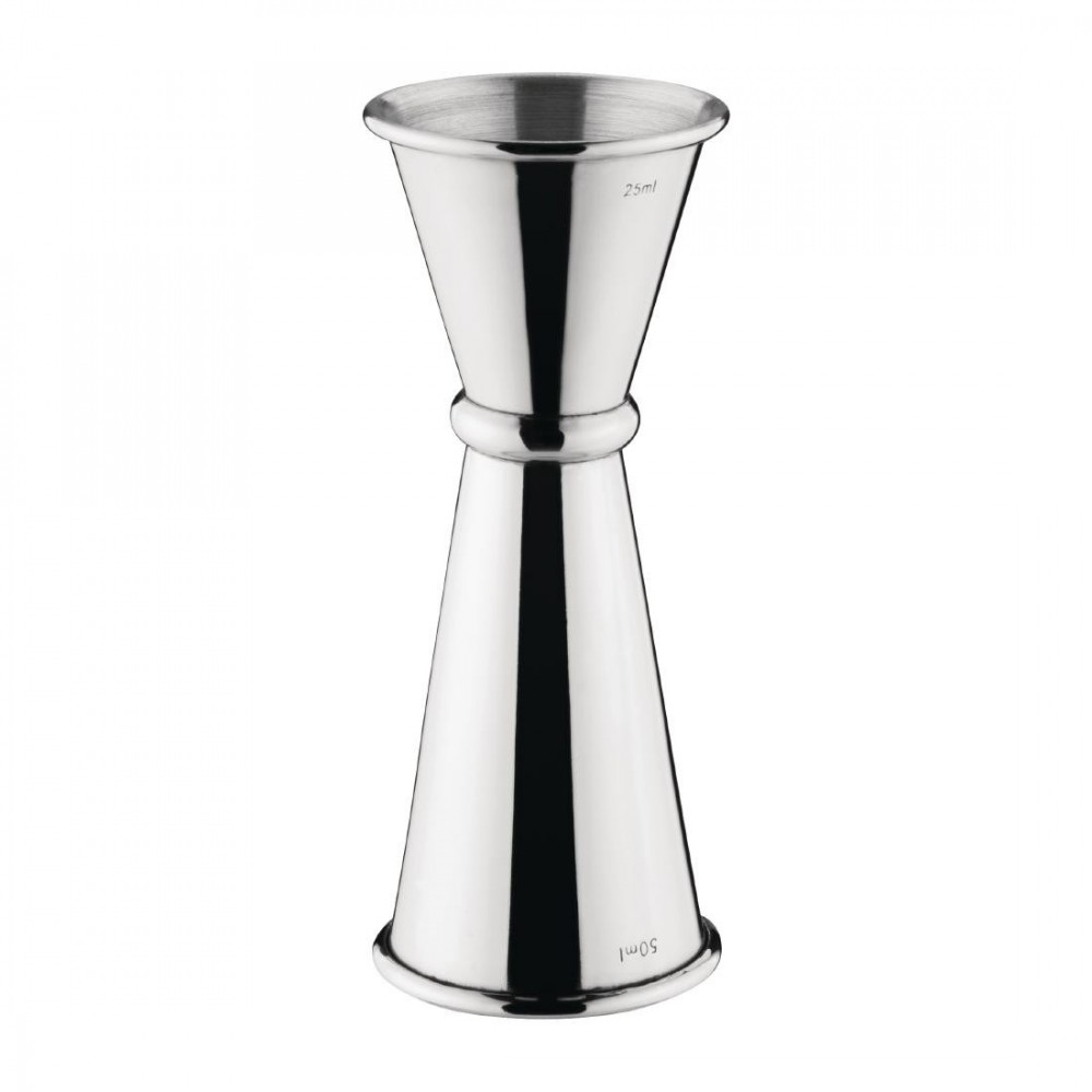 Mesure de bar conique - 25 et 50 ml - Inox Mesure de bar conique - 25 et 50 ml - Inox