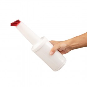 Bouteille verseuse - Rouge -  1 L.