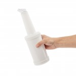 Bouteille verseuse - Blanche -  1 L.