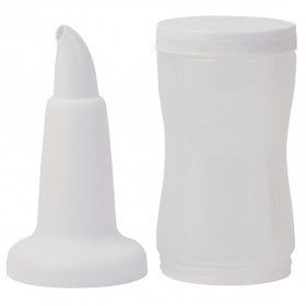 Bouteille verseuse - Blanche -  1 L.