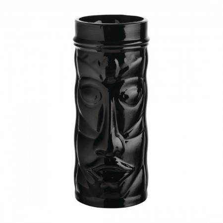 Chope - 450 ml - Noir opaque - Utopia Tahiti Tiki - Lot de 6
