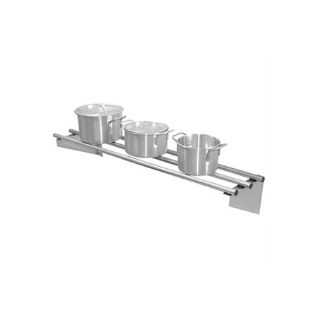 Etagère inox baraudée - 1200 x 300 mm + fixations