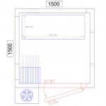 Chambre froide positive avec Panneaux + monobloc+ rayonnage