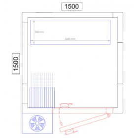 Chambre froide positive avec Panneaux + monobloc+ rayonnage