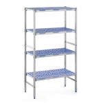Rayonnage chambre froide - 1092 (L) x 400 (P) x 1750 (H) mm