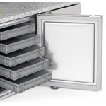 Table réfrigérée - 385 L - 400 x 600 - 2 compatiments / 4 portes - Classe N