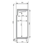 Armoire réfrigérée négative - 325 L - Classe N
