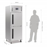 Armoire réfrigérée négative - Paiement 4X - 600 L. - 2 portillons GN 2/1 - Garantie 2 ans - Classe N