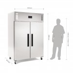 Armoire réfrigérée négative - GN 2/1 - 1200 L. - Paiement 4X - Garantie 2 ans - Classe N