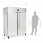 PREMIUM - Armoire réfrigérée négative - GN 2/1 - 1400 L. - Paiement 4X - Inox - Garantie 2 ans - Classe ST