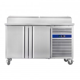 Meuble pizza - ECO - 390 L. - 4 x GN 1/3 + 2 x GN 1/2 - Sur roulettes - 600 x 400 - Paiement 4X - Classe T