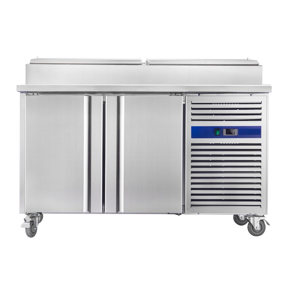 Meuble pizza - ECO - 390 L. - 4 x GN 1/3 + 2 x GN 1/2 - Sur roulettes - 600 x 400 - Paiement 4X - Classe T Meuble pizza - ECO - 390 L. - 4 x GN 1/3 + 2 x GN 1/2 - Sur roulettes - 600 x 400 - Paiement 4X - Classe T