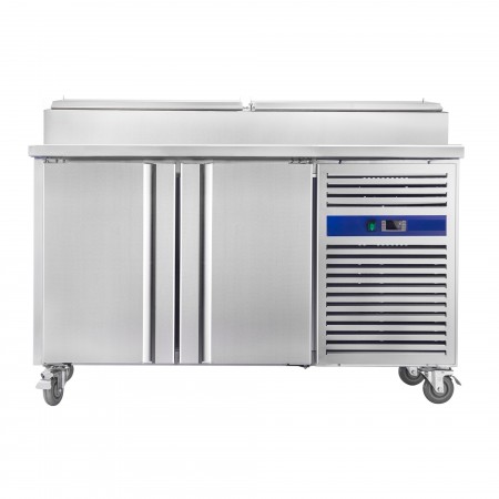 Meuble pizza - ECO - 390 L. - 4 x GN 1/3 + 2 x GN 1/2 - Sur roulettes - 600 x 400 - Paiement 4X - Classe T