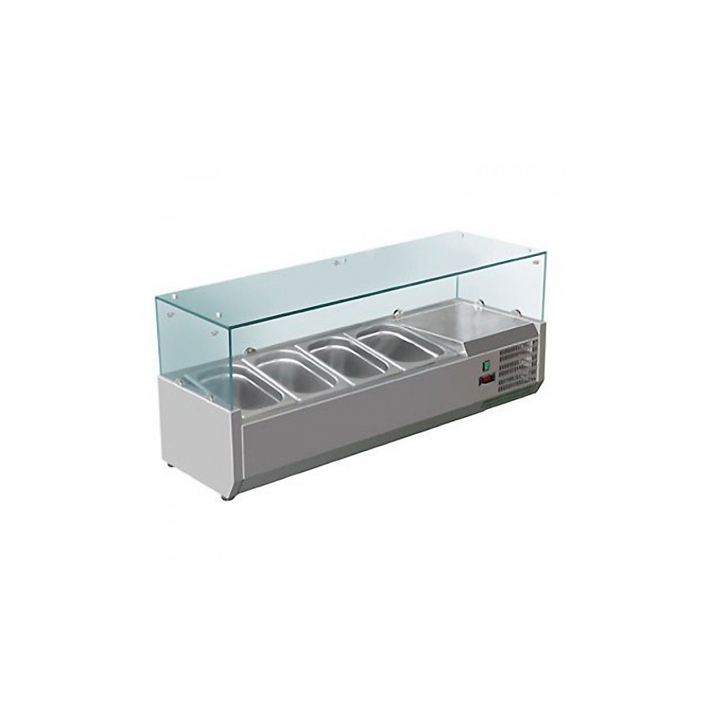 Saladette- Paiement 4X- ECO- 3XGN1/3+1XGN1/2 PROF. 395MM L1200MM Saladette- Paiement 4X- ECO- 3XGN1/3+1XGN1/2 PROF. 395MM L1200MM
