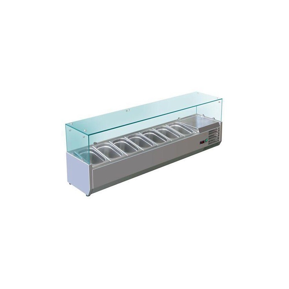 Saladette- Paiement 4X- ECO-7 BACS GN1/3 PROF. 395MM L1600MM Saladette- Paiement 4X- ECO-7 BACS GN1/3 PROF. 395MM L1600MM