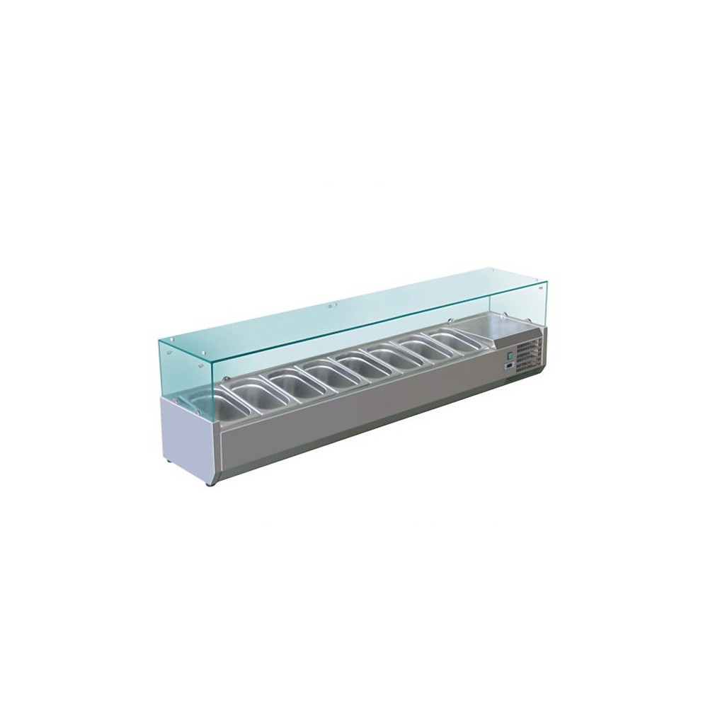 Saladette- Paiement 4X- ECO-8 BACS GN1/3 PROF. 395MM L1800MM Saladette- Paiement 4X- ECO-8 BACS GN1/3 PROF. 395MM L1800MM