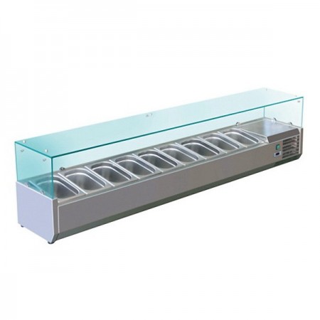 Saladette- Paiement 4X-  ECO 9 BACS GN 1/3 PROF. 395MM L2000MM