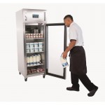 Armoire réfrigérée vitrée positive - GN 2/1 - Paiement 4X - Inox - Garantie 2 ans - 600 L - Classe N