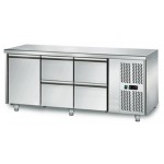 Table réfrigérée positive - GN 1/1 - 294 L - 1 porte + 4 tiroirs à droite - 1795 (L) x 700 (P) mm - Classe N