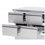 Table réfrigérée positive - GN 1/1 - 421 L - 1 porte + 6 tiroirs à droite - 2230 (L) x 700 (P) mm - Classe N