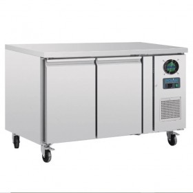 Table réfrigérée négative - GN 1/1 - Garantie 2 ans - 282 L. - 2 portes - 1360 (L) x 700 (P) mm - Classe N
