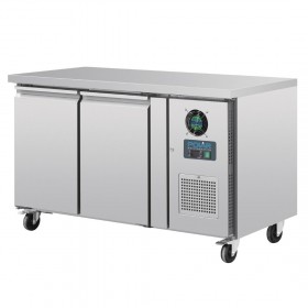 Table réfrigérée négative - GN 1/1 - Garantie 2 ans - 282 L. - 2 portes - 1360 (L) x 700 (P) mm - Classe N