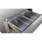 Soubassement réfrigéré négatif - 2 tiroirs - GN 2/1 - 153 L. - 900 (L) x 700 (P) mm - Classe N