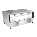 Soubassement réfrigéré négatif - 1 tiroir - GN 1/1 + GN 2/1 - 113 L. - 1230 (L) x 700 (P) mm - Classe N