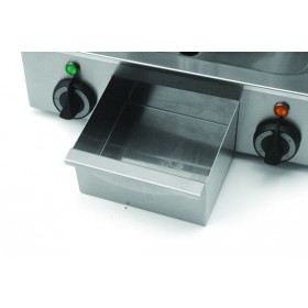 Plaque de cuisson gaz chrome -a poser- double