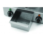 Plaque de cuisson gaz chrome -a poser- double