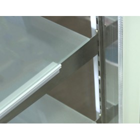 Vitrine réfrigérée positive - 480 L. - Paiement 4X - 1200 (L) x 725 (P) x 1200 (H) mm - Avec éclairage - Classe N