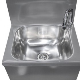 Poubelle inox SNACK porte pivotante