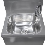 Poubelle inox SNACK porte pivotante