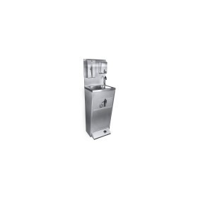 Poubelle inox SNACK porte pivotante
