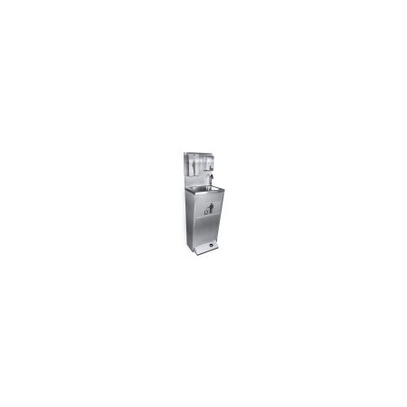 Poubelle inox SNACK porte pivotante