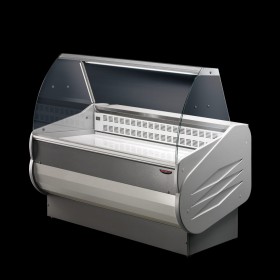 Vitrine réfrigérée positive - Vitre droite - PREMIUM - 1520 (L) x 900 (P) x 1260 (H) mm - Avec éclairage - Classe N