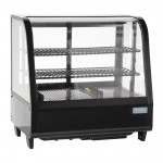 Vitrine réfrigérée à poser - Paiement 4X - Garantie 2 ans - 100 L. - 2 étagères - Avec éclairage - Classe N
