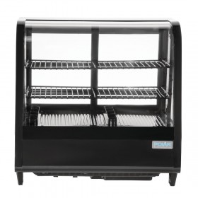 Vitrine réfrigérée à poser - Paiement 4X - Garantie 2 ans - 100 L. - 2 étagères - Avec éclairage - Classe N