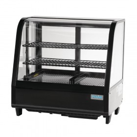 Vitrine réfrigérée à poser - Paiement 4X - Garantie 2 ans - 100 L. - 2 étagères - Avec éclairage - Classe N