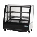 Vitrine réfrigérée à poser - Paiement 4X - Garantie 2 ans - 100 L. - 2 étagères - Avec éclairage - Classe N