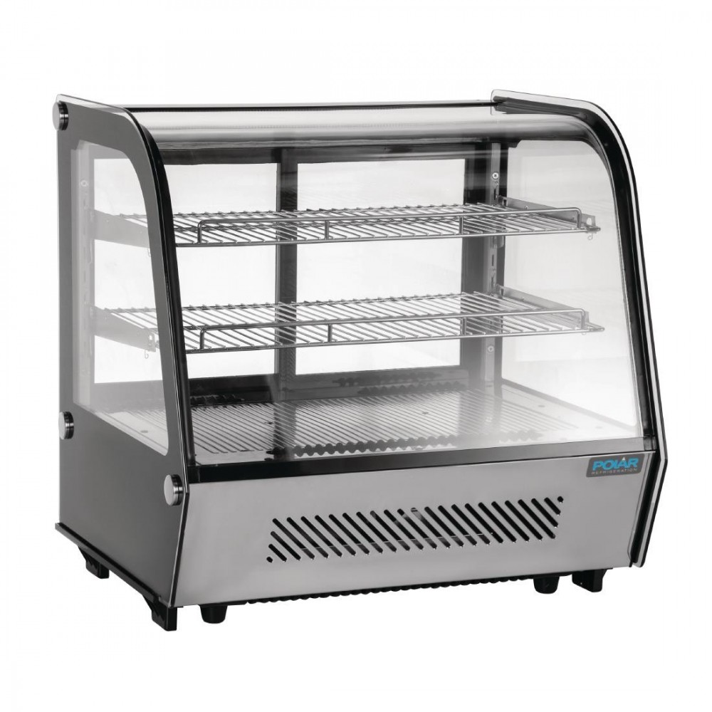 Vitrine réfrigérée à poser - Paiement 4X - Garantie 2 ans - 100 L. - 2 étagères - Avec éclairage - Classe N Vitrine réfrigérée à poser - Paiement 4X - Garantie 2 ans - 100 L. - 2 étagères - Avec éclairage - Classe N